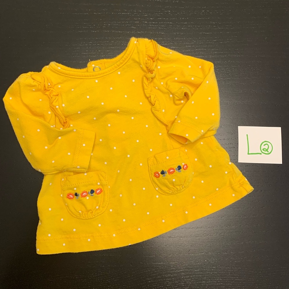 ⭐️2/$6.00⭐️ Carter’s NB Polka Dot Blouse Style Top